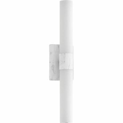 Faux White Marble LED Bath Bar B476518