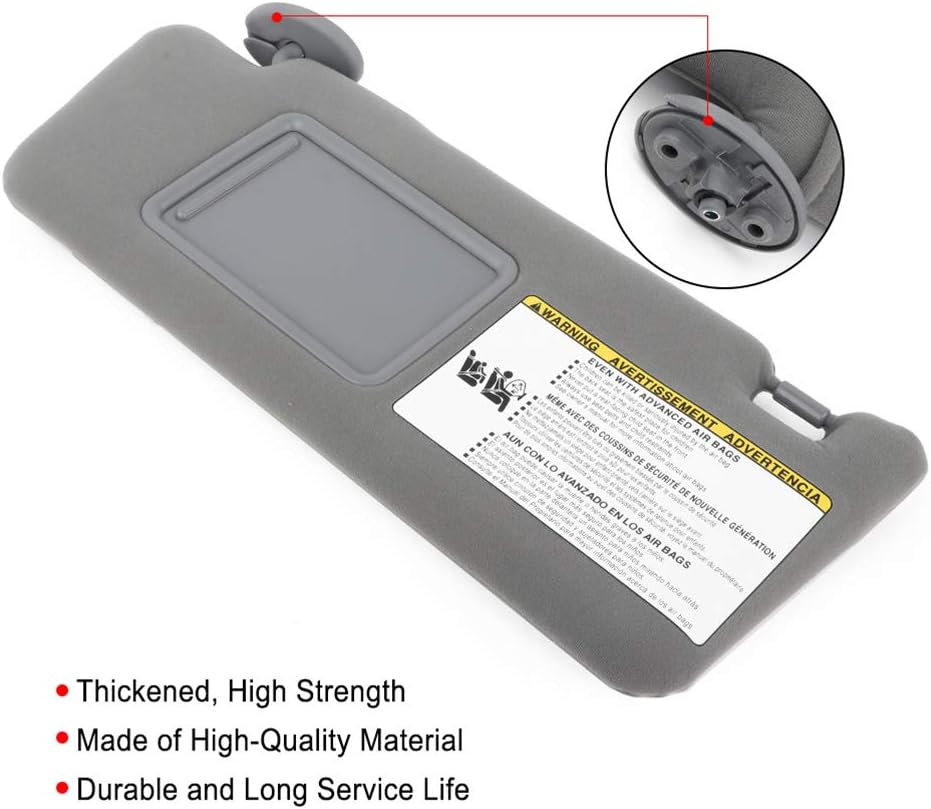 Gray Sun Visor Assembly Pack of 2 K76916
