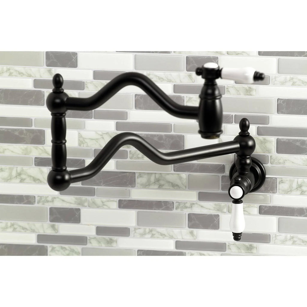 Matte Black Wall Mount Pot Filler X392