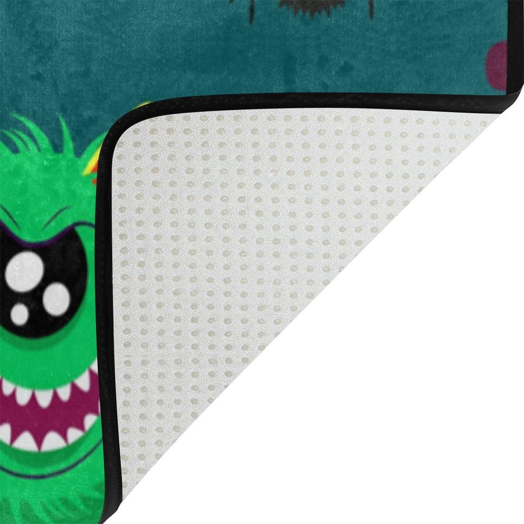 Green Monsters Lightweight Carpet Mats Area Rug O726