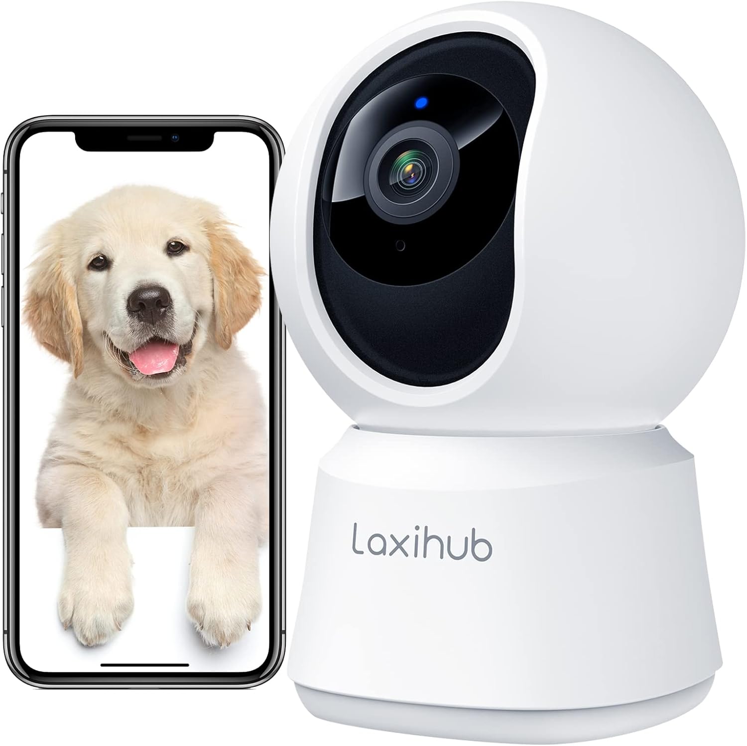 White 1080P FHD Security Camera with Night Vision, Pack of 2 N632820