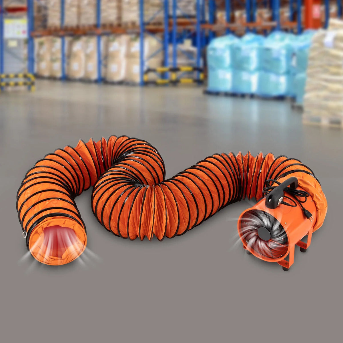 10 Inch Portable Ventilation Fan with 32.8ft Duct Hose C673351