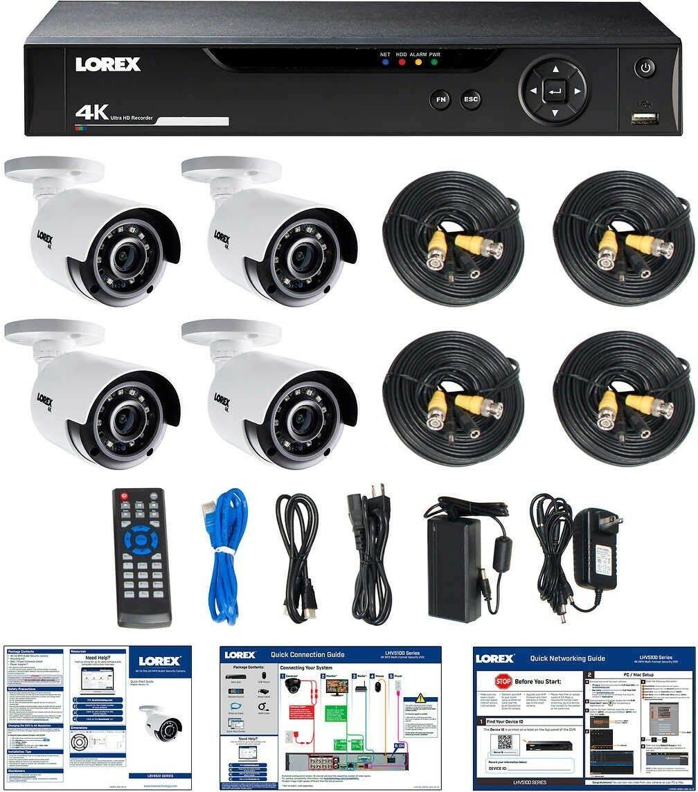 8CH 4K DVR 2TB 4 Bullet Camera Security System N46967