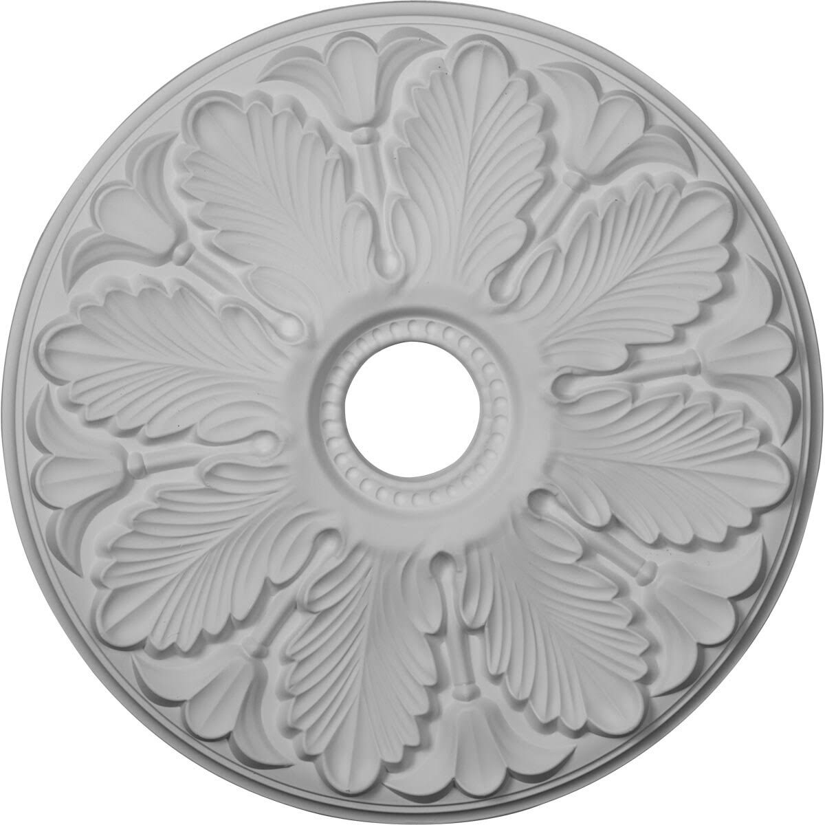 24 1/2x22OD x 3 1/2x22ID x 1x22P Hand-Painted Gold Ceiling Medallion G78474