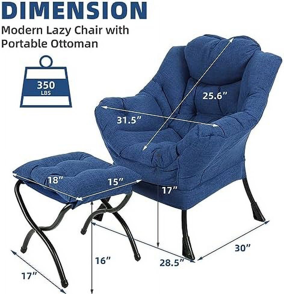 Modern Velvet Fabric Reclining Armchair with Side Pocket Z475900