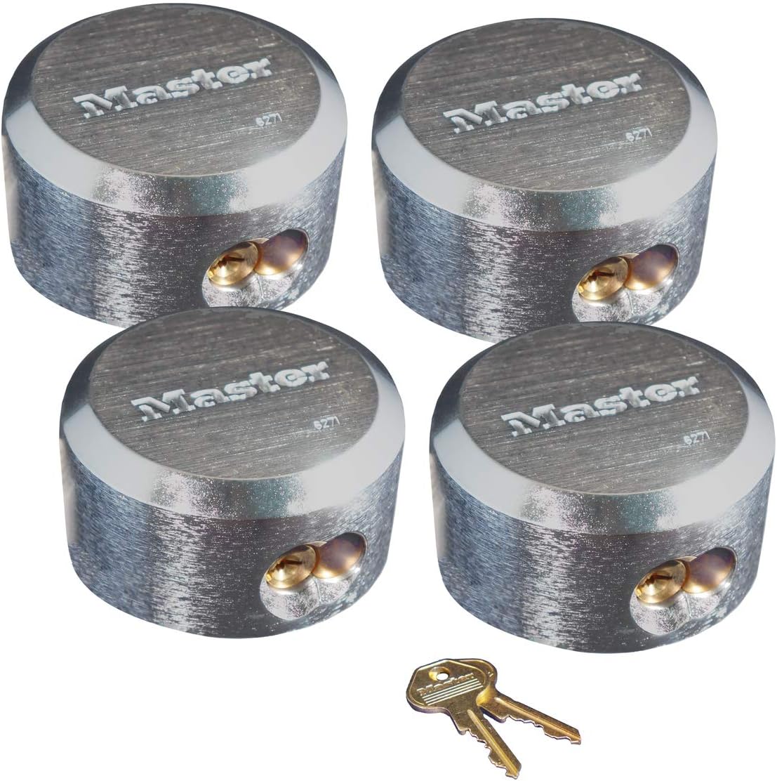 10 Pack Chrome Rekeyable Pin Tumbler Padlock U14453