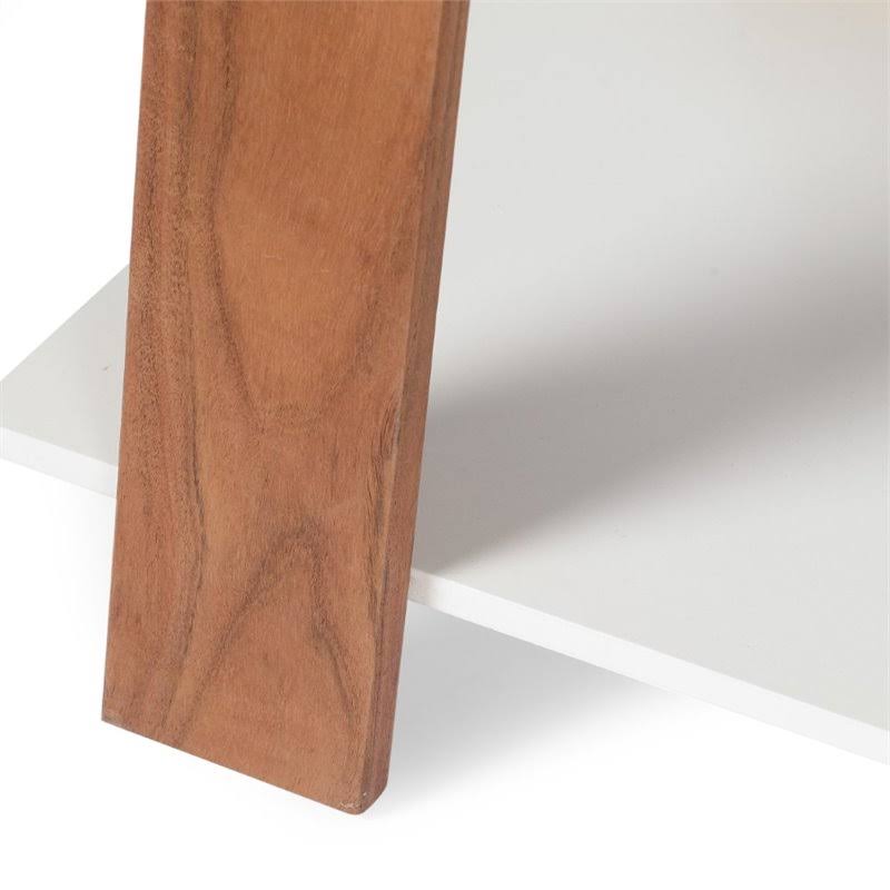 Acacia Wood Bookcase in Natural Gray V39708