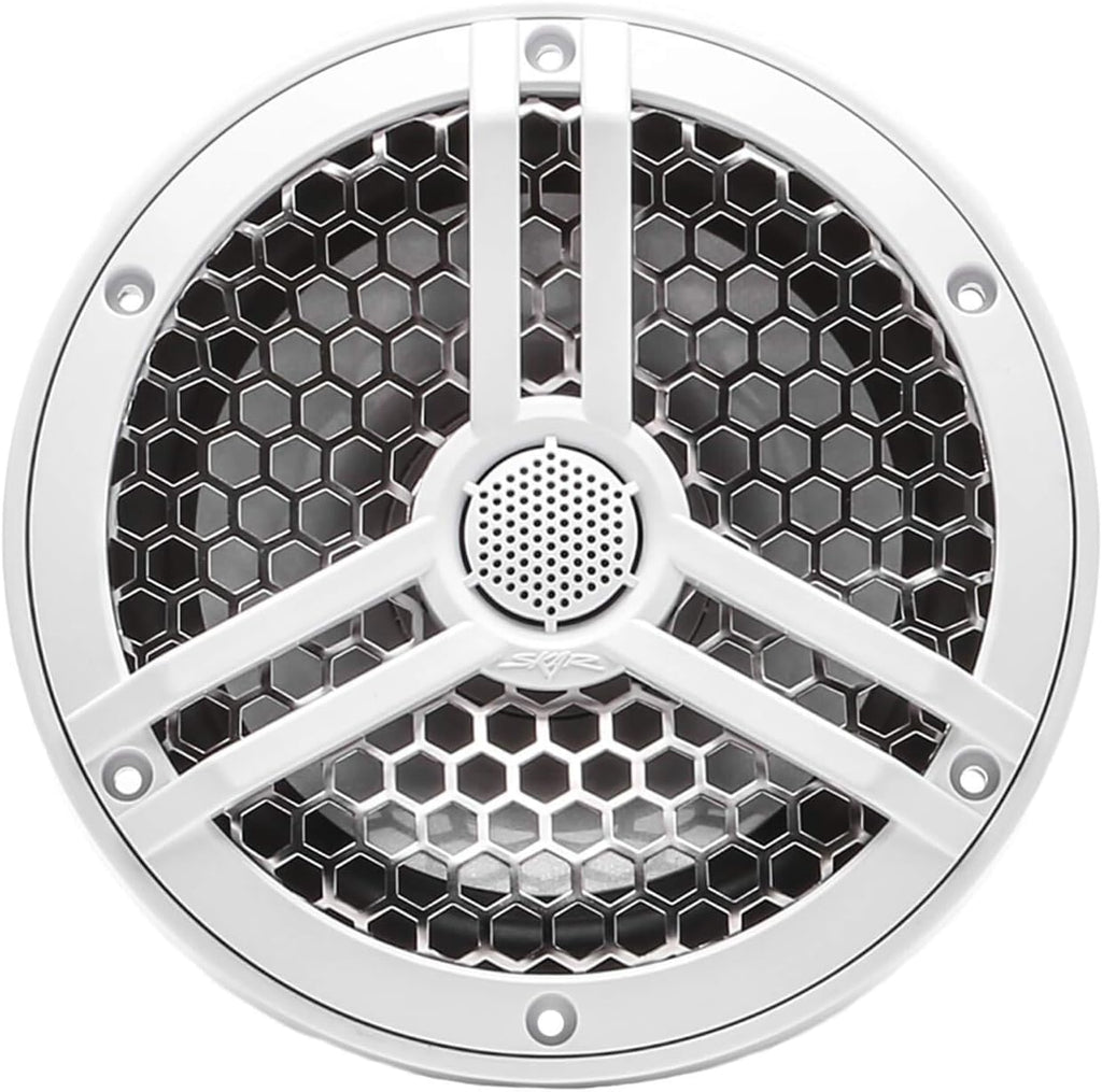 8" 2-Way Marine Coaxial Speakers Pair (Black) R677