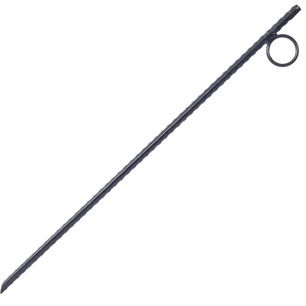 3/8x 18 Inch Steel Tent Canopy Ground Stakes with Angled Ends and 1 Inch Loops F9183