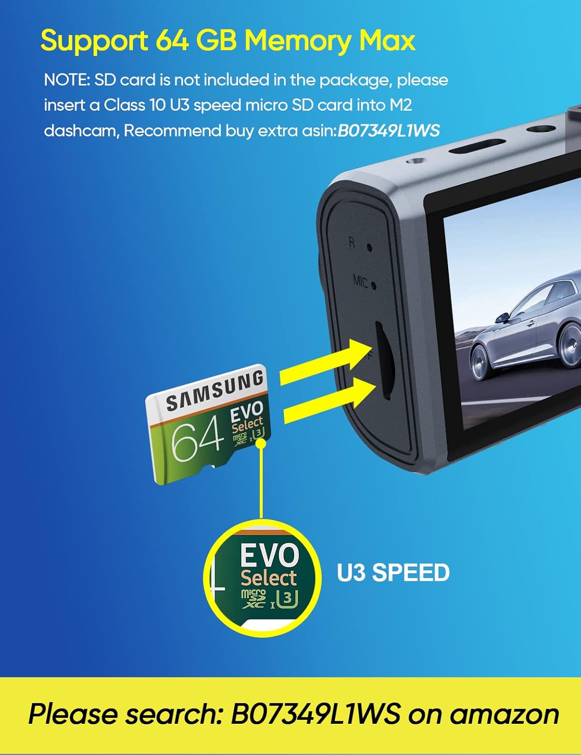 3 Channel 1080P Dash Cam with IR Night Vision, Pack of 2 V5114
