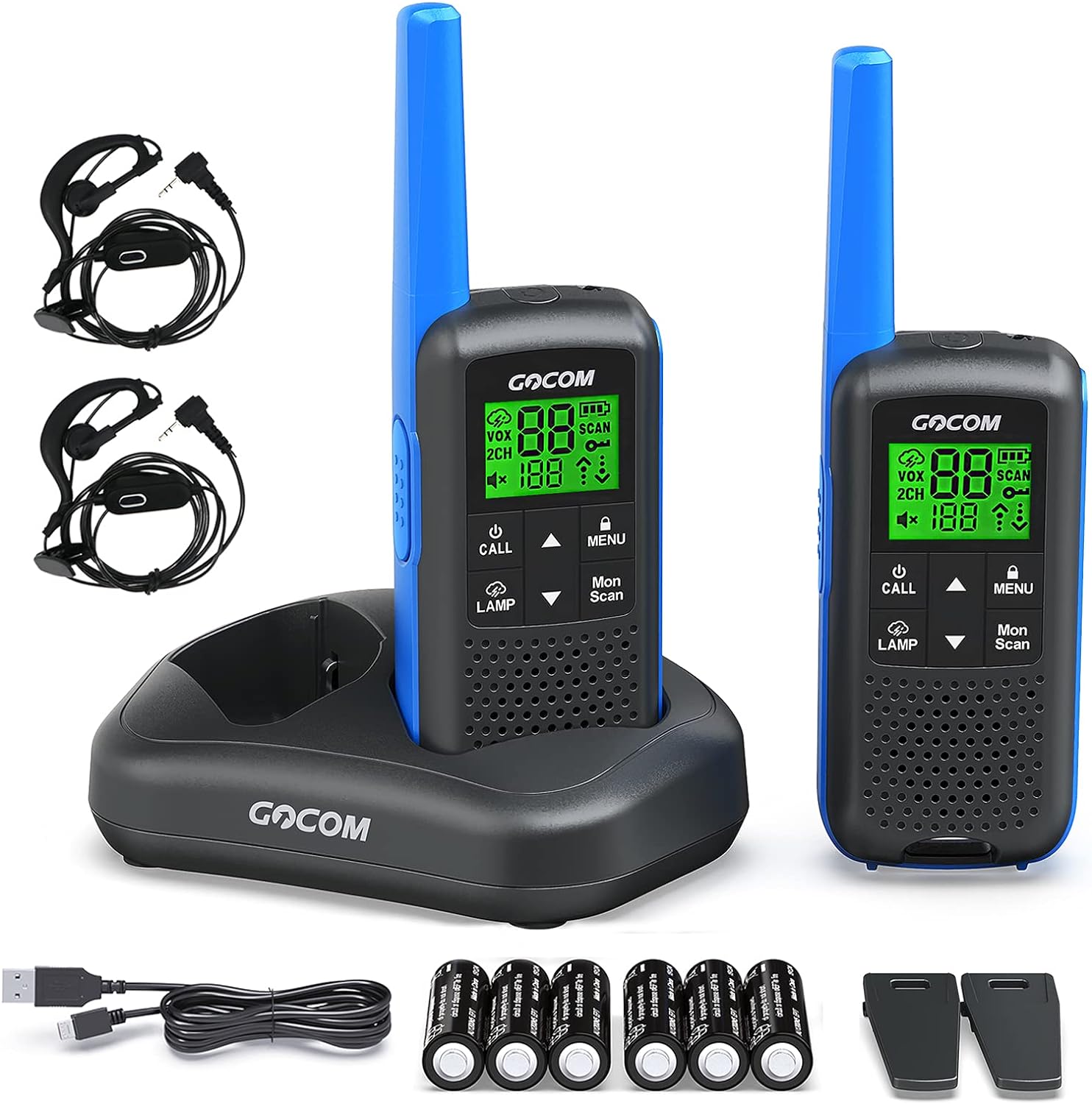 2 Pack FRS Two Way Radio Walkie Talkies U1025