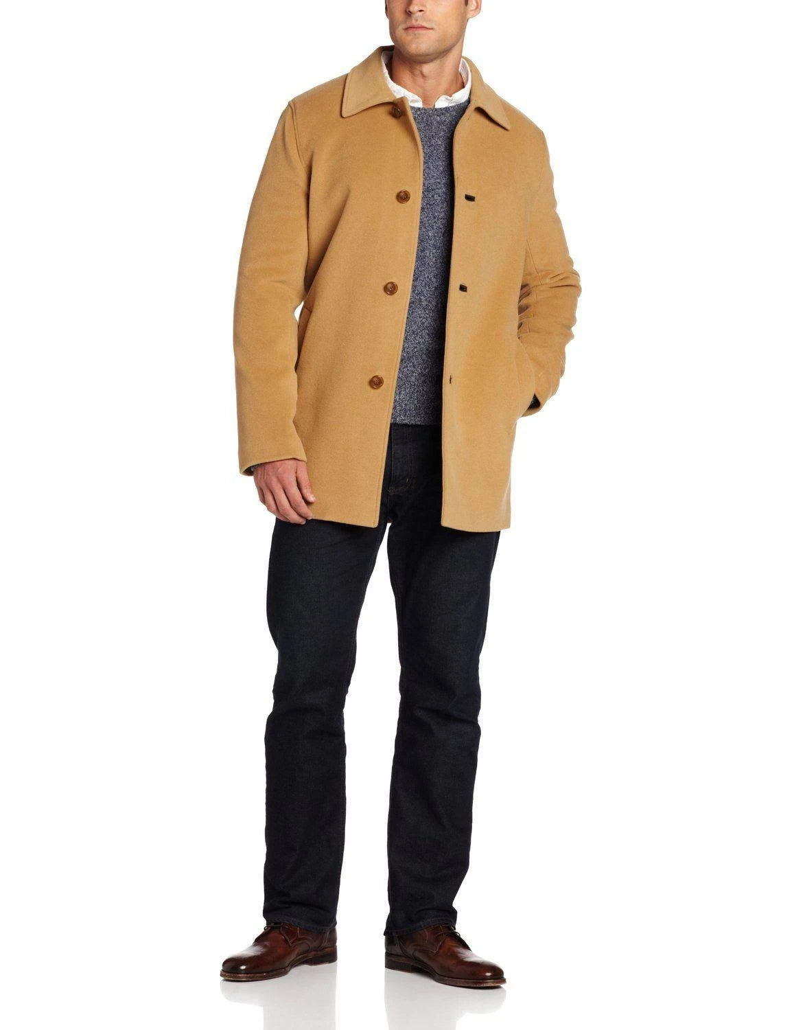Camel Cashmere Wool Topcoat F84928