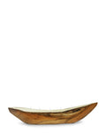 Wood Boat Candle Q509