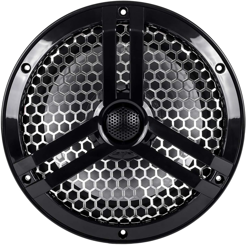 8" 2-Way Marine Coaxial Speakers Pair (Black) R677