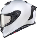 Matte Pearl White Solid Motorcycle Helmet O29377