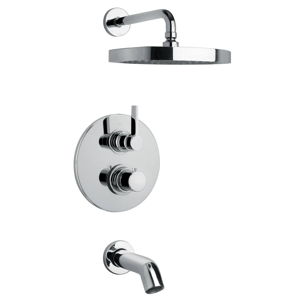 Brushed Nickel Thermostatic Valve 2 Way Diverter Volume Control A853