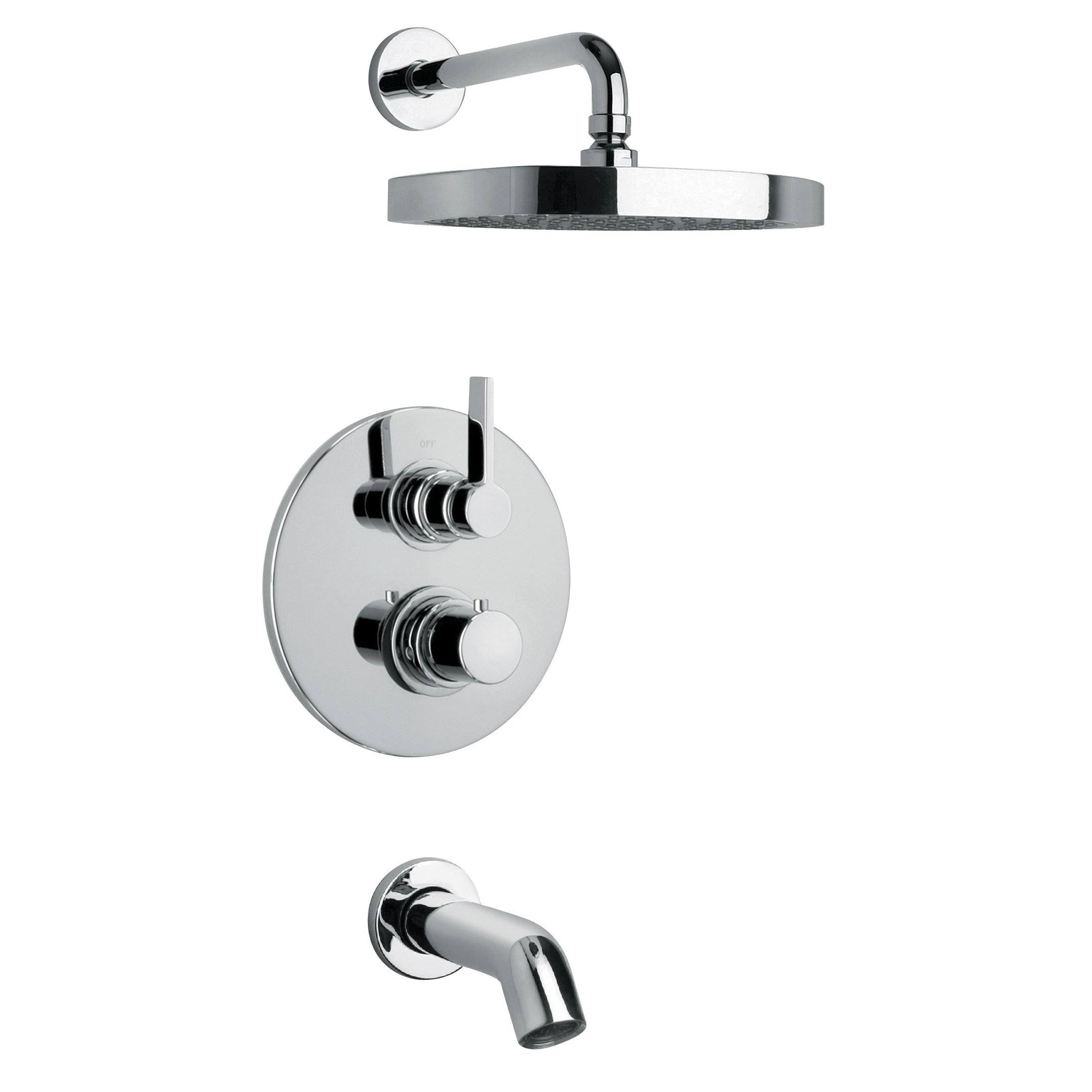Brushed Nickel Thermostatic Valve 2 Way Diverter Volume Control A853