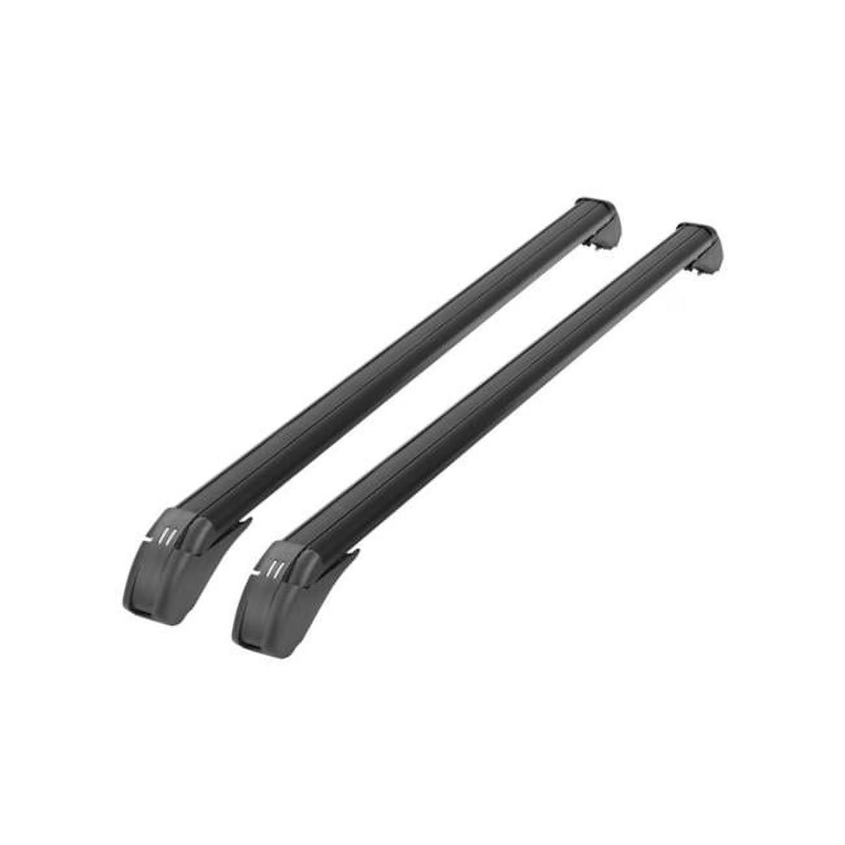 Black Adjustable Car Roof Rack Cross Bar with Anti-Theft Lock, 2 Piece W5121