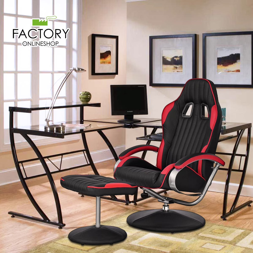 Faux Leather Recliner, Black P168