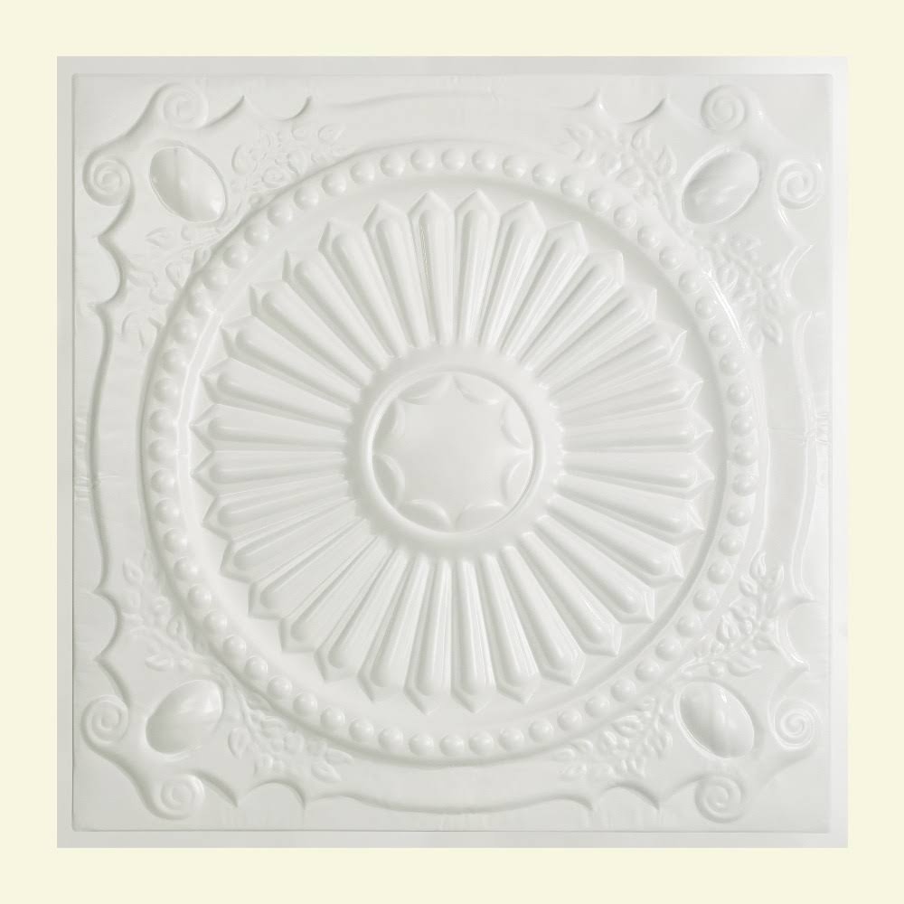 Matte White 2-Foot x 2-Foot Lay-In Ceiling Tile (Carton of 5) P6860