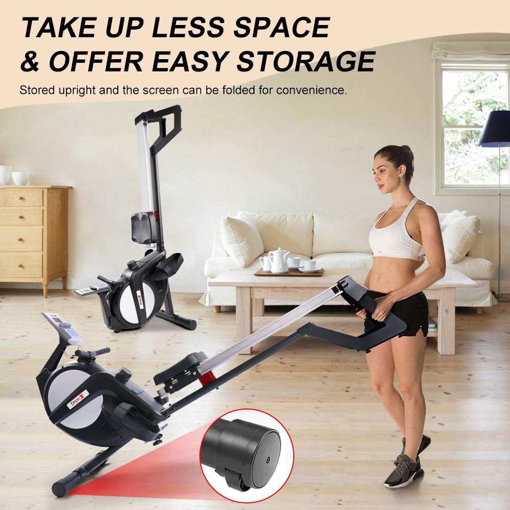 Magnetic Rowing Machine with 15-Level Adjustable Resistance Z84662