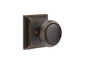 Classic Brass Passage Set with Satin Nickel Rosette O118