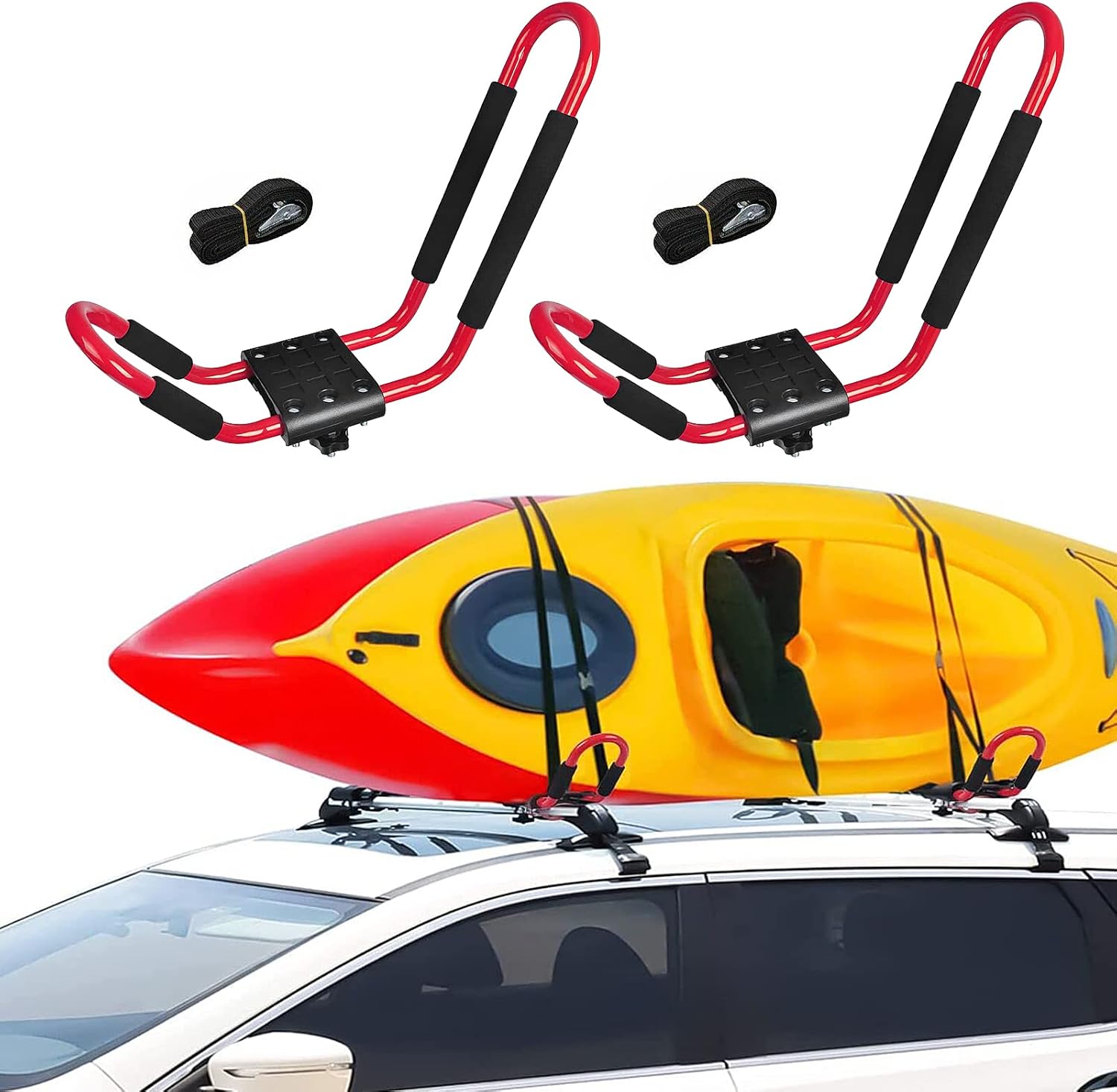 2 Pairs Kayak Roof Rack for Car SUV Truck Crossbars V830