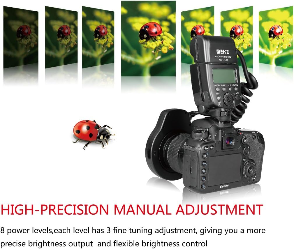 Macro LED Ring Flash with AF Assist Lamp for EOS Digital DSLR Camera K466