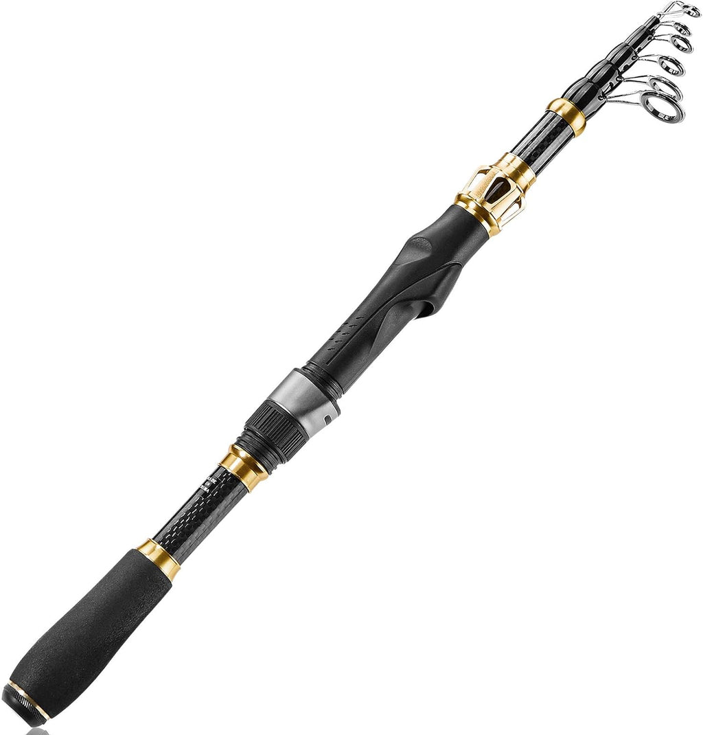 Carbon Fiber Telescopic Fishing Rod and Reel Combo I3890