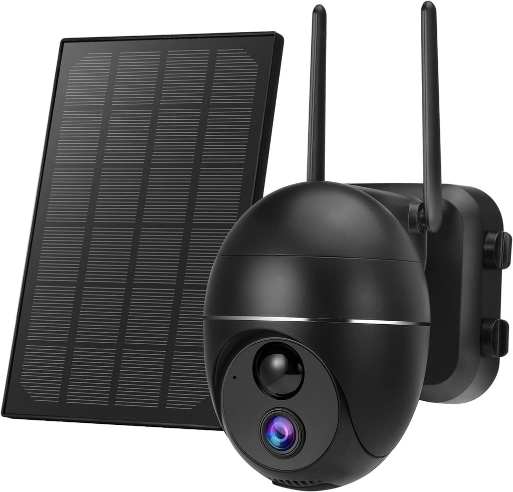 Wireless Solar Powered Security Camera with 15000mAh Battery, HD 1080P Night Vision O380