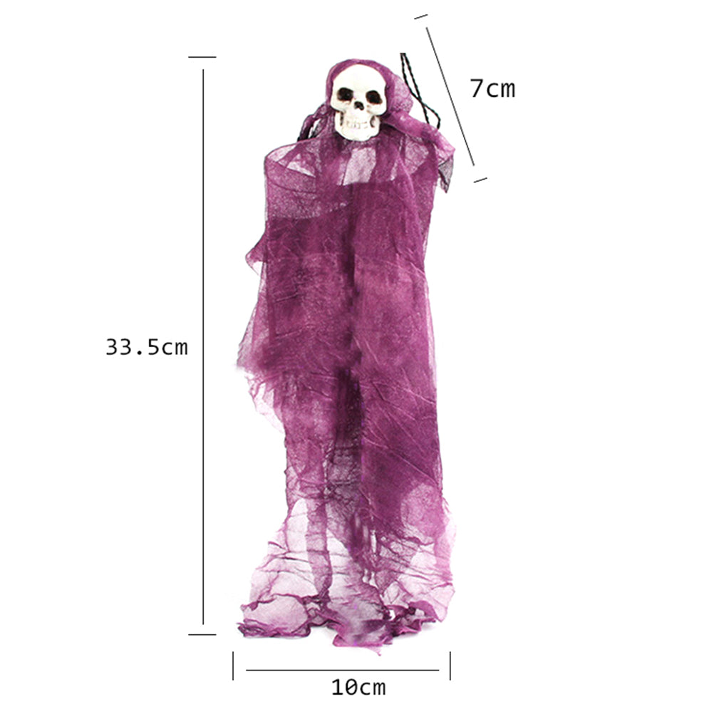 Halloween Scary Skull Doll Decoration Prop (Grey) O343232