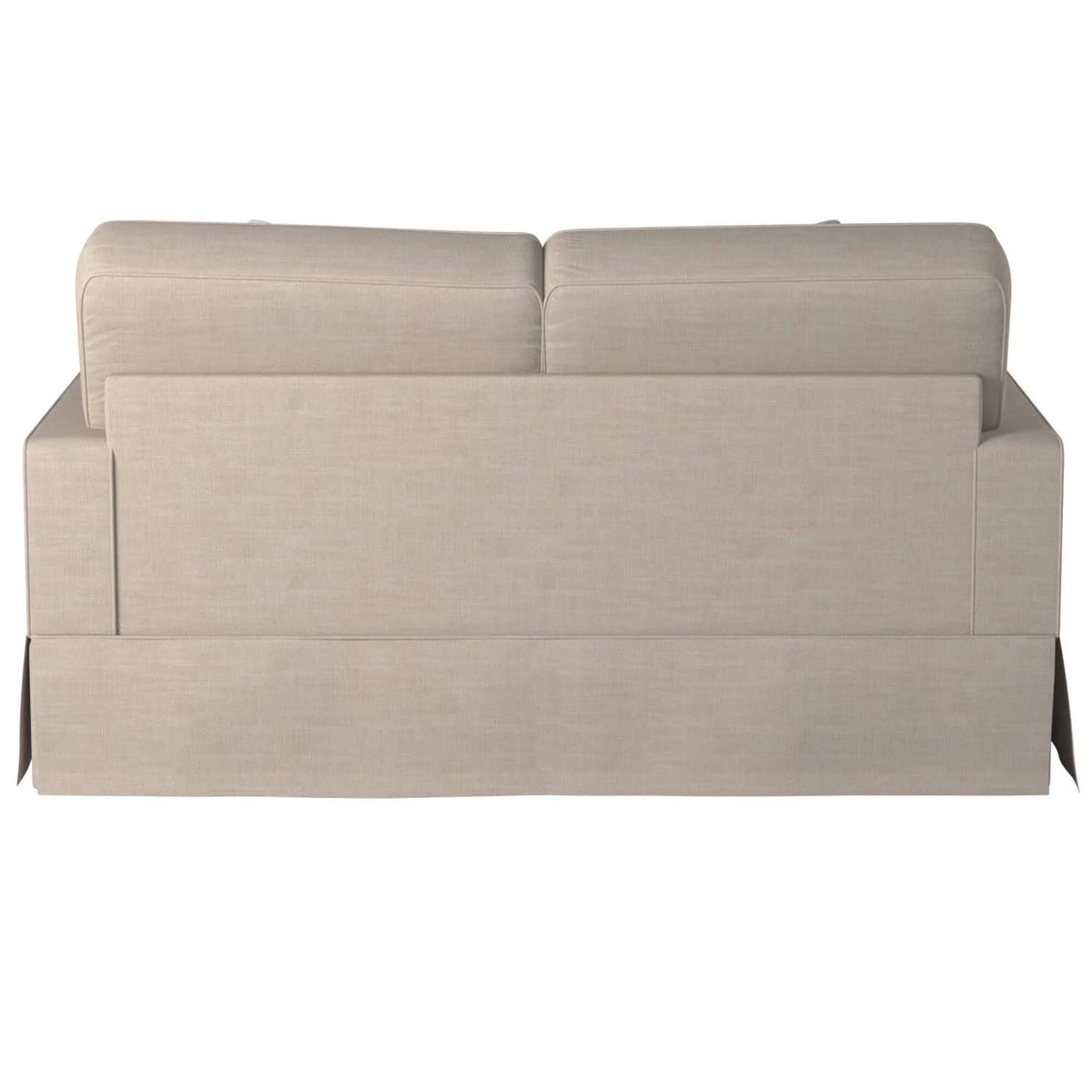 Linen Beige Fabric Slipcovered Loveseat T3010