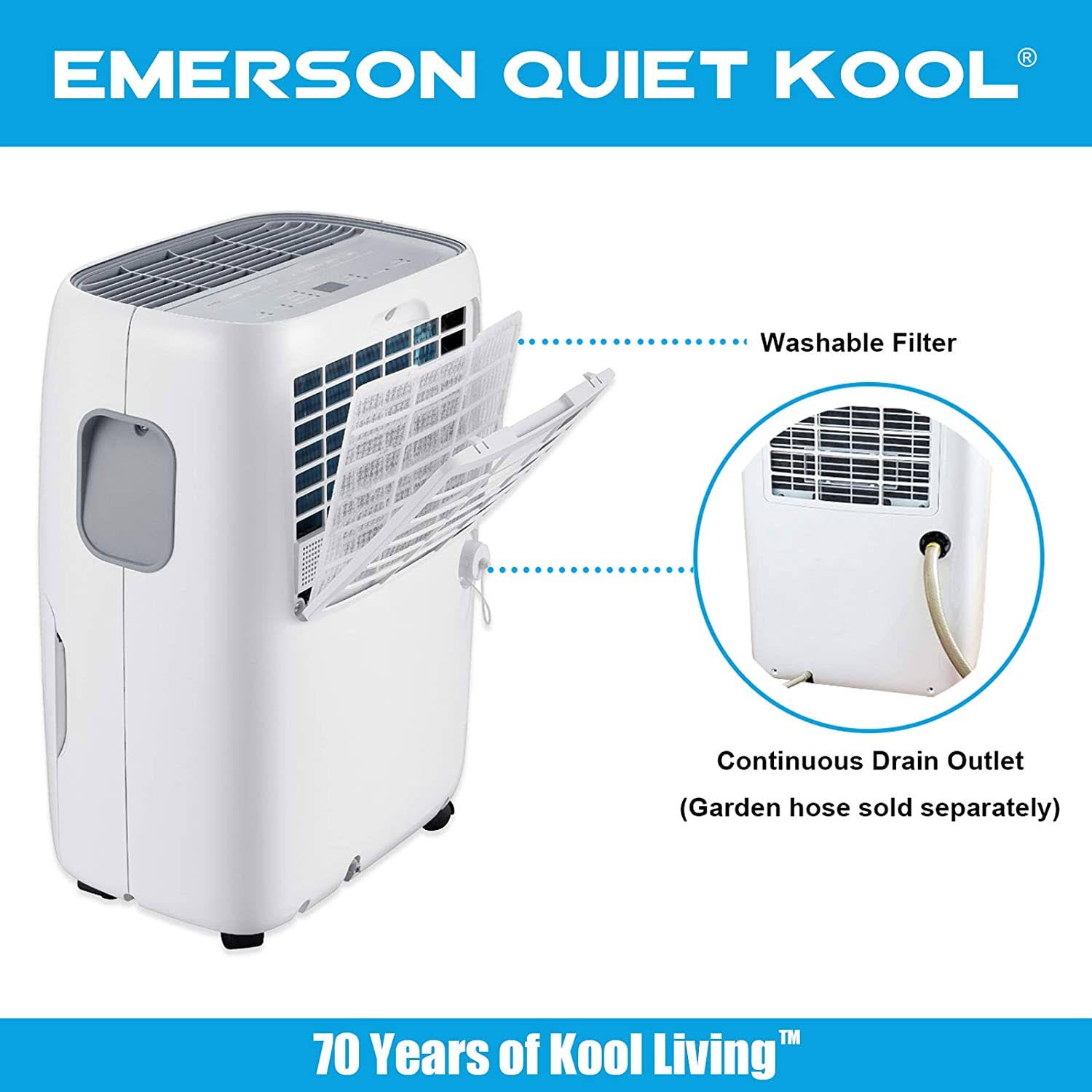 50 Pint Portable Home Dehumidifier A183483