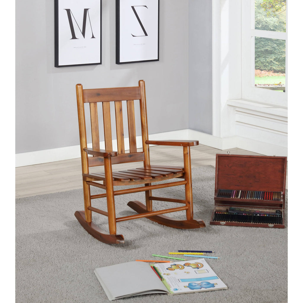 Golden Brown Youth Rocking Chair H189036