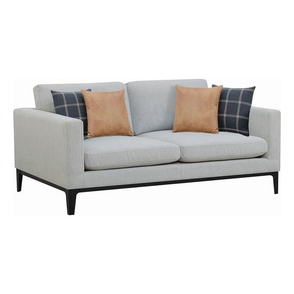 Light Gray Upholstered Fabric Sofa E307