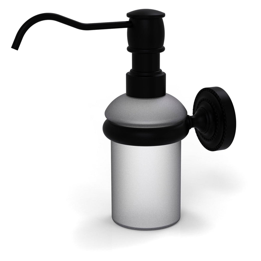 Matte Black Wall Mounted Soap Dispenser J87705