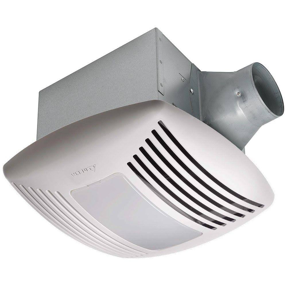 White Ceiling Exhaust Fan with Humidity Sensor and Night-Light Q53620