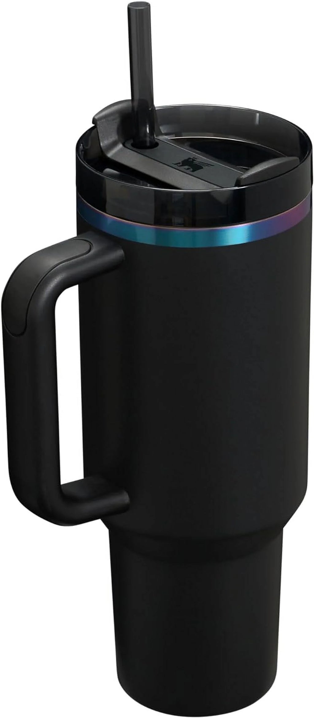 40oz Tumbler with Lid and Straw - Black X397