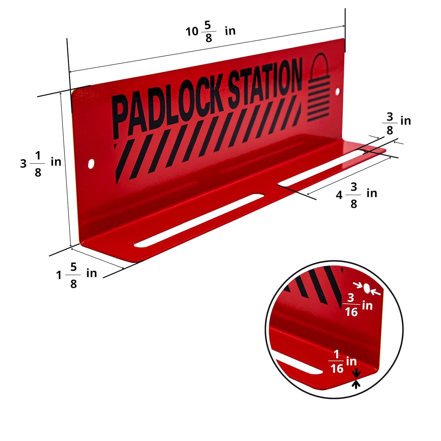 Lockout Tagout Station with 10 Padlocks, Carbon Steel Body, Pack of 2 F89525