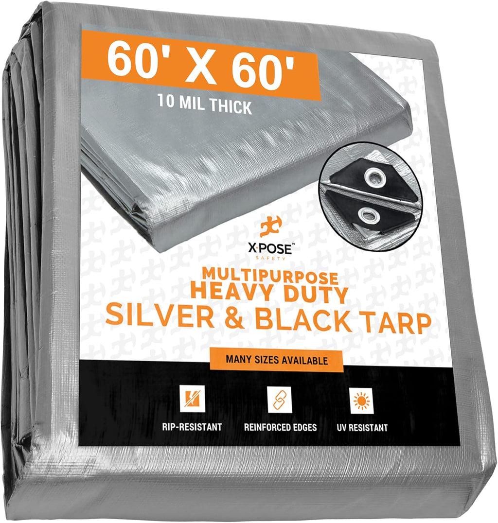 10' x 20' Waterproof Poly Tarp, Pack of 2 D4900
