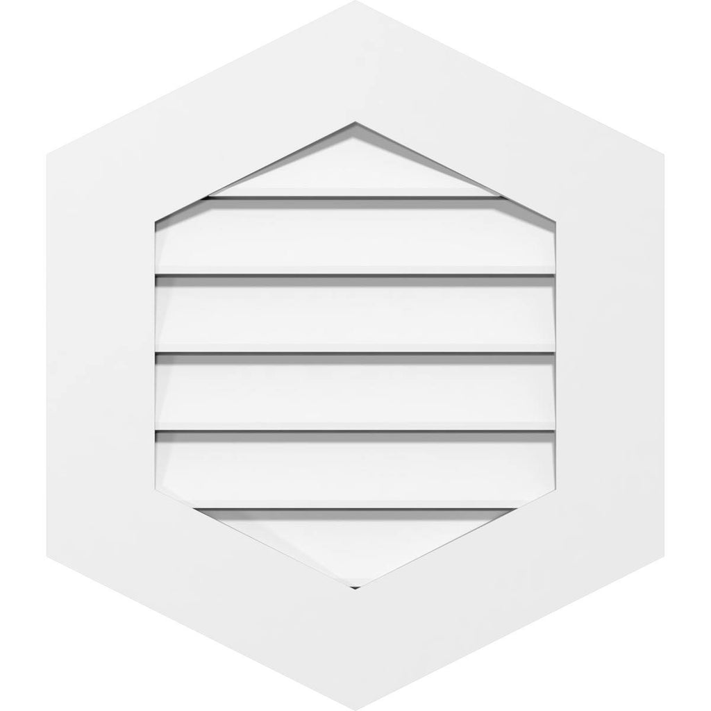 16x22W x 42x22H PVC Gable Vent N57313