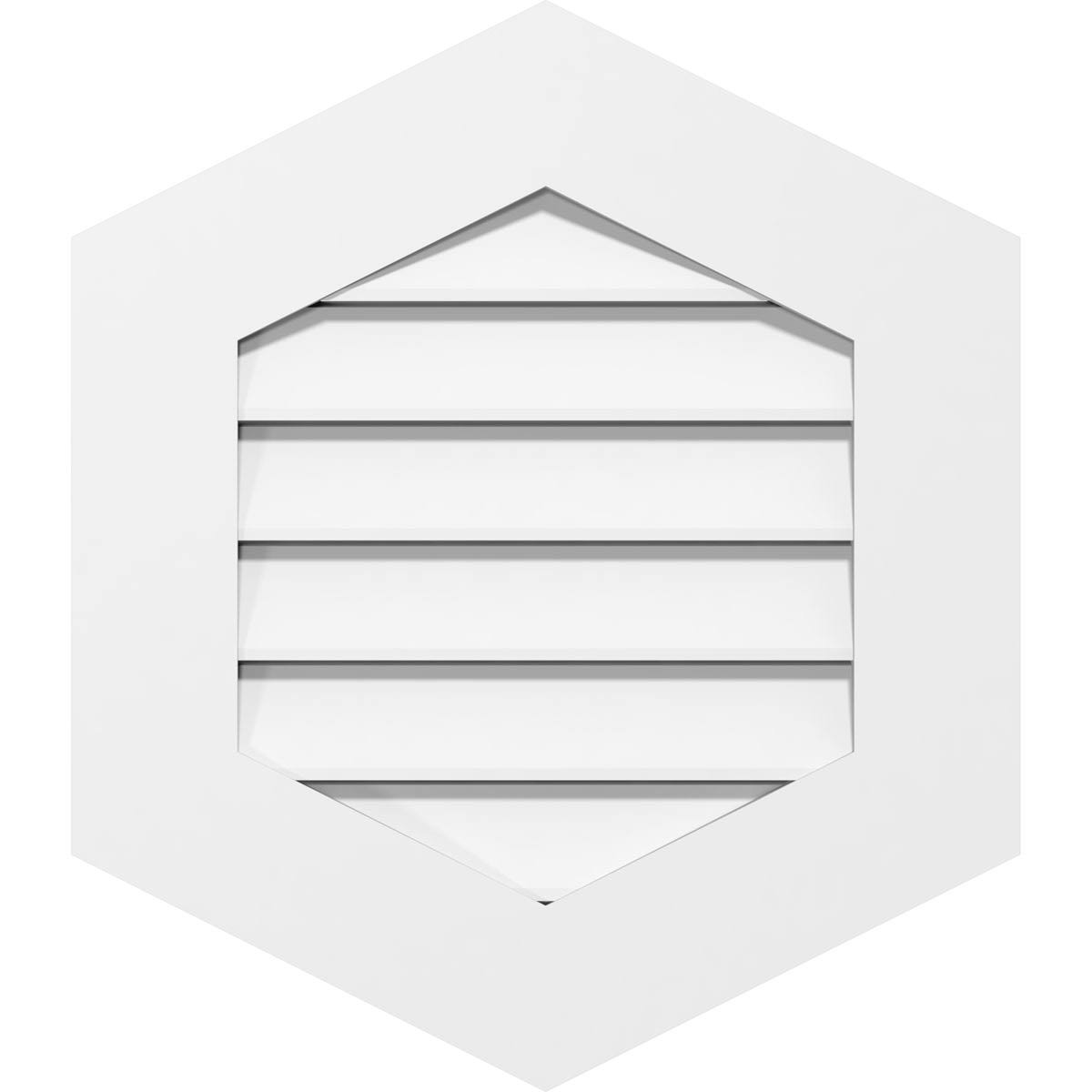 16x22W x 42x22H PVC Gable Vent N57313