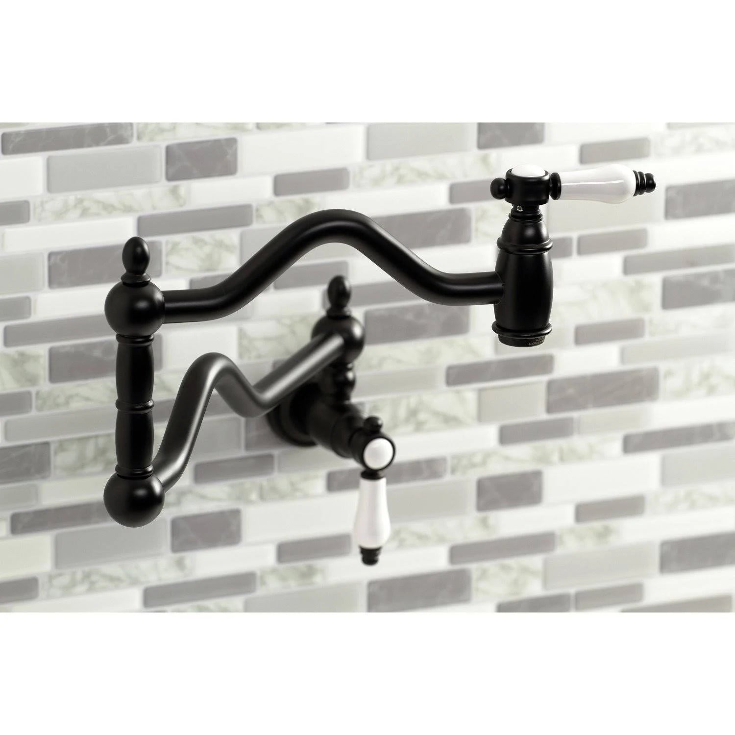 Matte Black Wall Mount Pot Filler X392