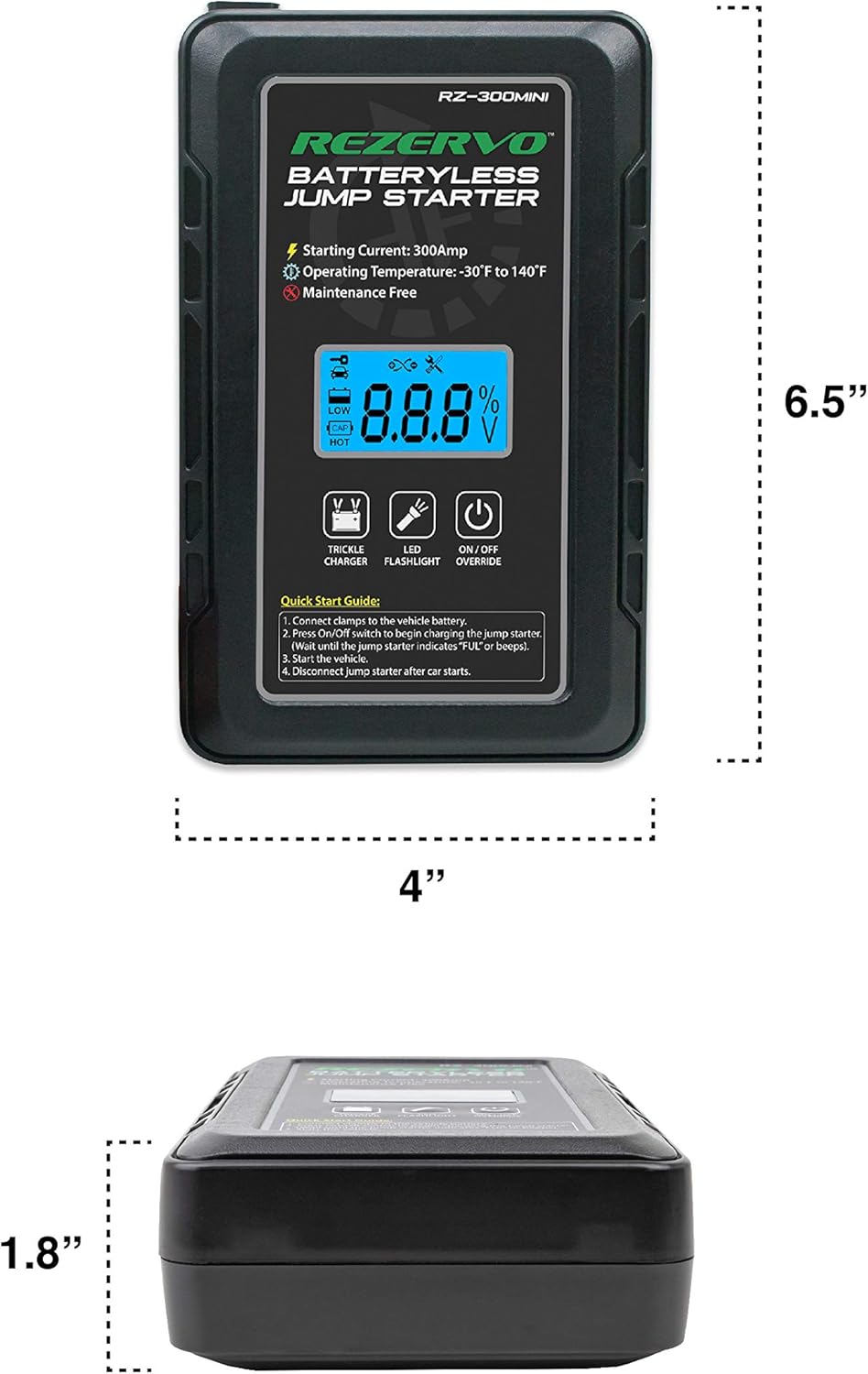 Batteryless Jump Starter for Cars, Trucks, Boats, RVs, ATVs, and other Gas Engines K255