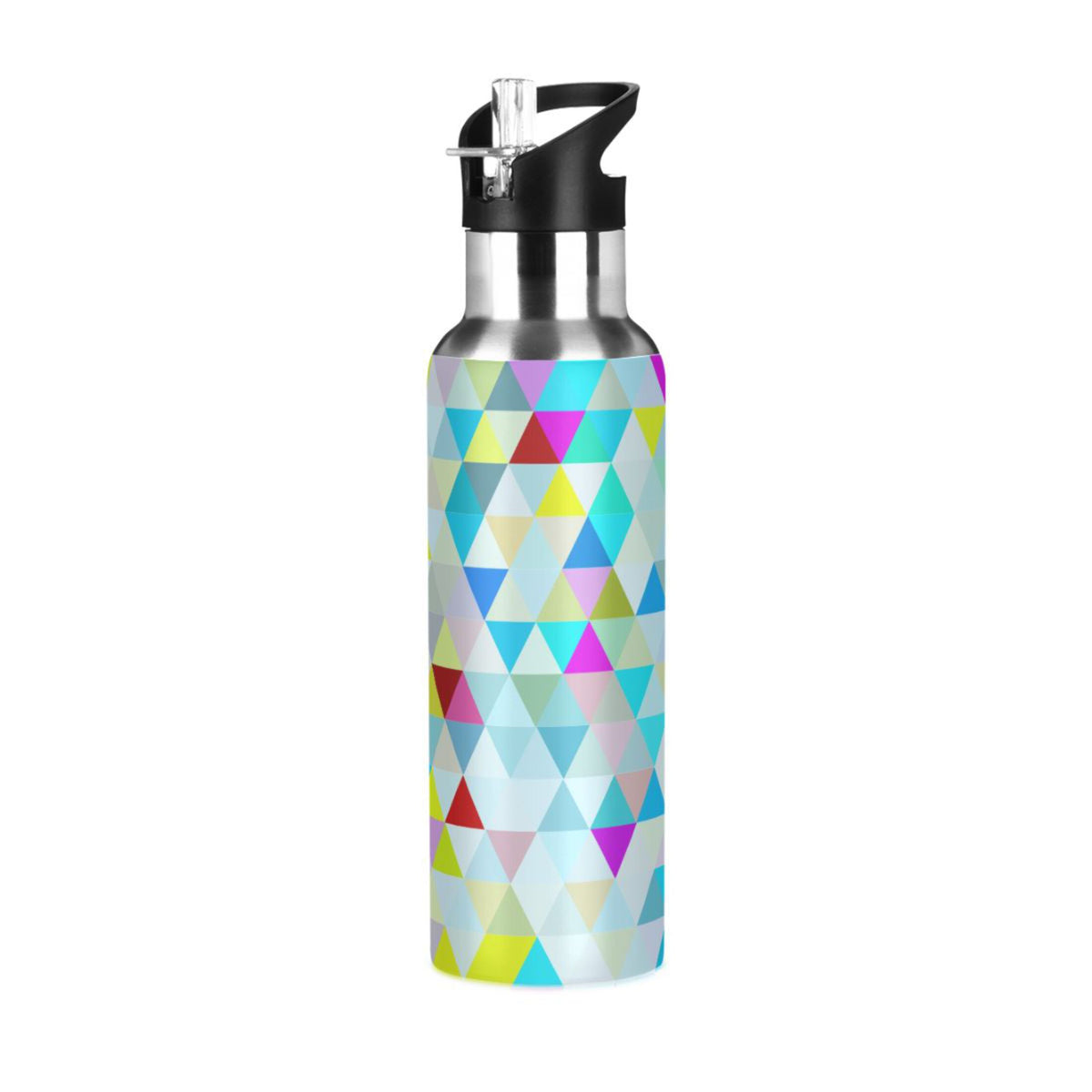 20 oz Insulated Stainless Steel Water Bottle with Straw Lid L437