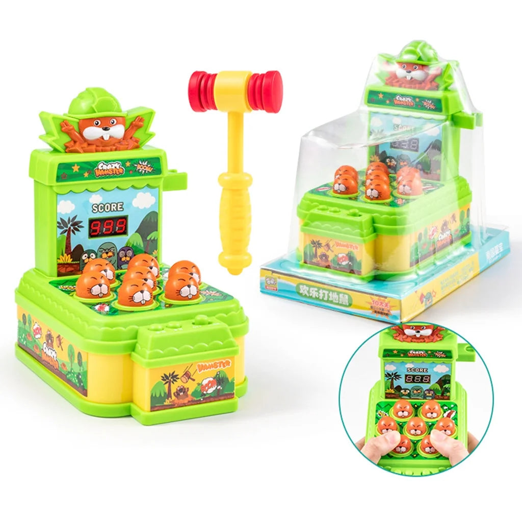 Electronic Arcade Whack A Mole Game Toy with Hammer O58209