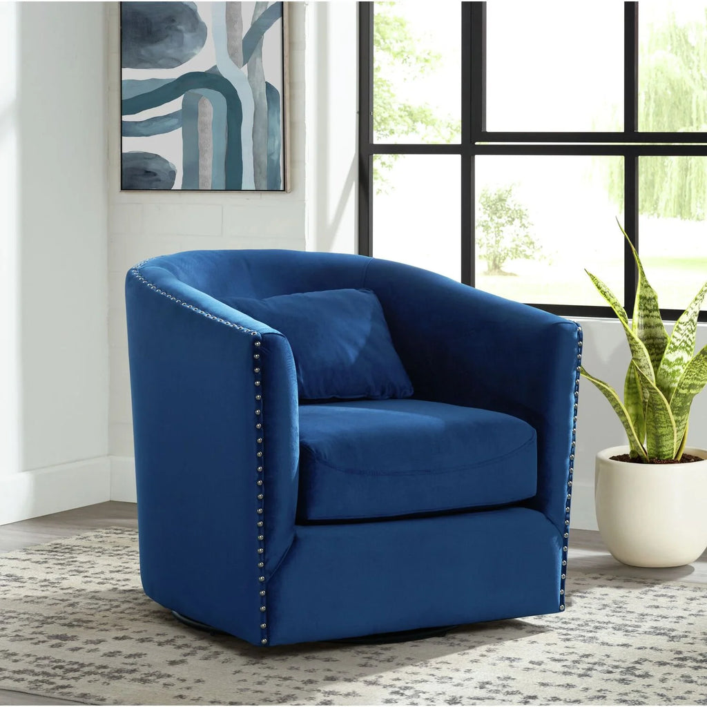 Navy Swivel Chair V687
