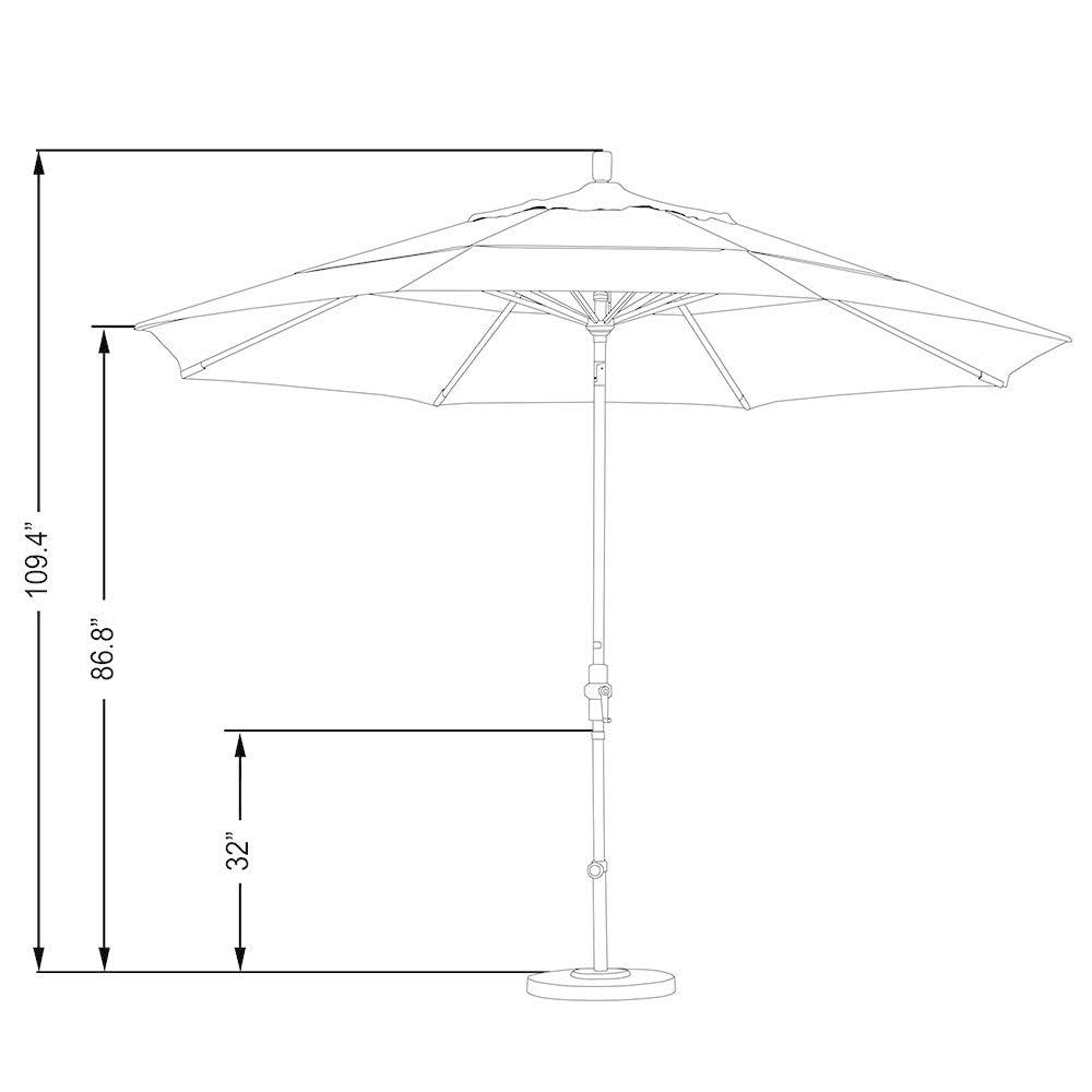 11 ft. Aluminum Market Umbrella I8404
