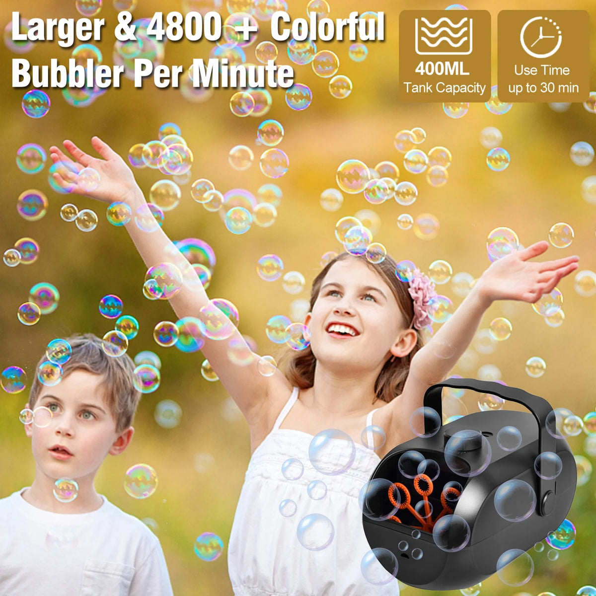 Portable Rechargeable Bubble Machine Z297650