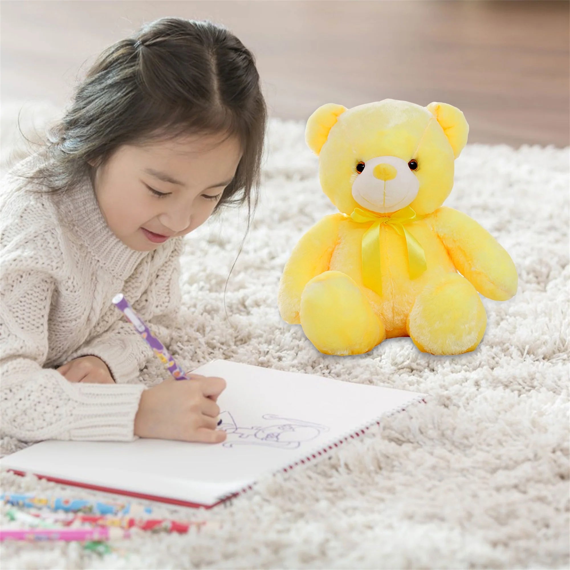 Colorful Glowing LED Teddy Bear Plush Toy V42654